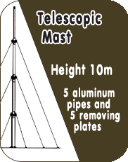 Telescopic Mast 10m