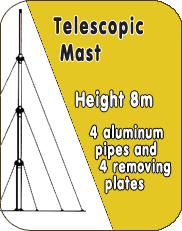 Telescopic Mast 10m