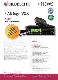 CB FUNK SET ALBRECHT AE 6491 VOX & 70cm DV Antenne